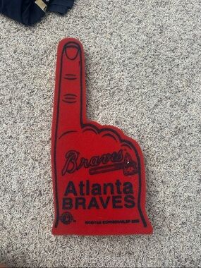 Atlanta Braves Red Foam Fan Finger - Team Logo